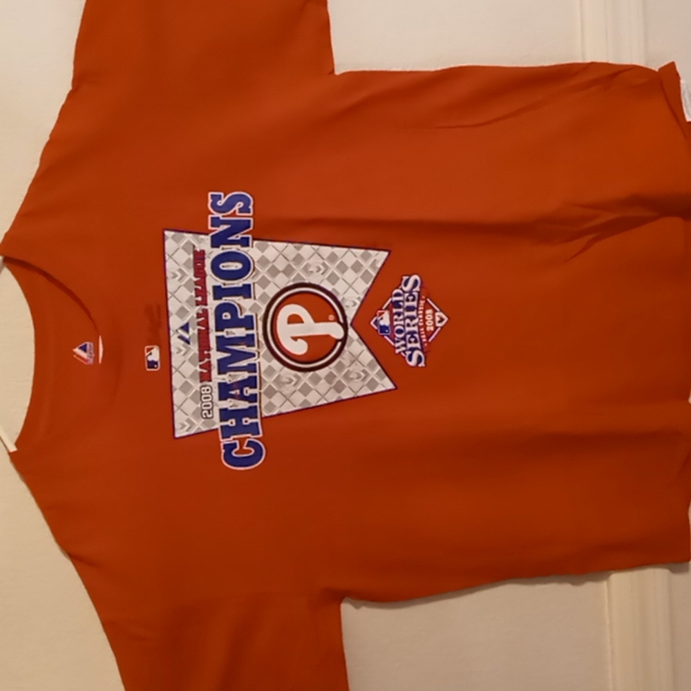 Majestic Phila Phillies Men's 08 Championship Tee SZ XL